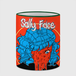 Кружка 3D Sally Face: Bloody Horror, цвет: 3D-зеленый кант — фото 2