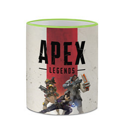 Кружка 3D Apex Legends, цвет: 3D-светло-зеленый кант — фото 2