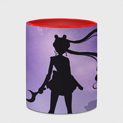 Кружка 3D Pretty Soldier Sailor Moon, цвет: 3D-белый + красный — фото 2