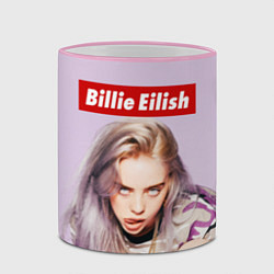 Кружка 3D Billie Eilish: Bored, цвет: 3D-розовый кант — фото 2