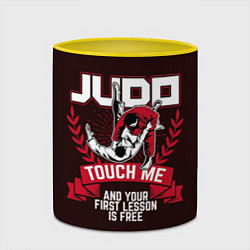 Кружка 3D Judo: Touch Me, цвет: 3D-белый + желтый — фото 2