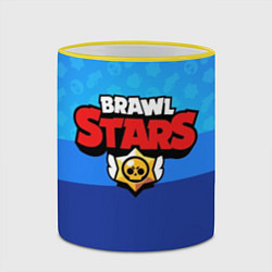 Кружка 3D Brawl Stars, цвет: 3D-желтый кант — фото 2