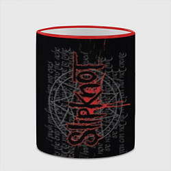 Кружка 3D Slipknot: Pentagram, цвет: 3D-красный кант — фото 2