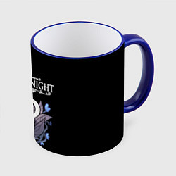 Кружка 3D Hollow Knight Black & White, цвет: 3D-синий кант
