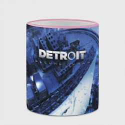 Кружка 3D Detroit: Become Human, цвет: 3D-розовый кант — фото 2