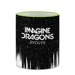 Кружка 3D IMAGINE DRAGONS, цвет: 3D-светло-зеленый кант — фото 2
