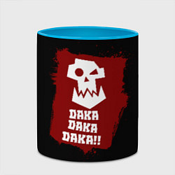 Кружка 3D Daka-дакка: орки, цвет: 3D-белый + небесно-голубой — фото 2