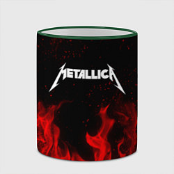 Кружка 3D METALLICA НА СПИНЕ, цвет: 3D-зеленый кант — фото 2