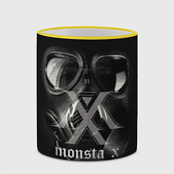 Кружка 3D Monsta X, цвет: 3D-желтый кант — фото 2