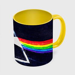 Кружка 3D PINK FLOYD, цвет: 3D-белый + желтый