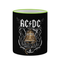Кружка 3D ACDC - hells bells, цвет: 3D-светло-зеленый кант — фото 2