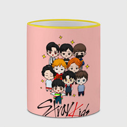 Кружка 3D Stray Kids, цвет: 3D-желтый кант — фото 2