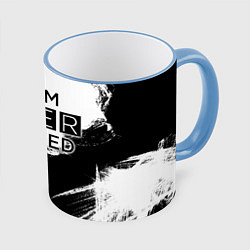 Кружка 3D Sherlock, цвет: 3D-небесно-голубой кант