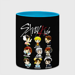 Кружка 3D Stray Kids, цвет: 3D-белый + небесно-голубой — фото 2