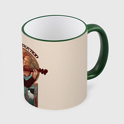 Кружка 3D Sherlock, цвет: 3D-зеленый кант