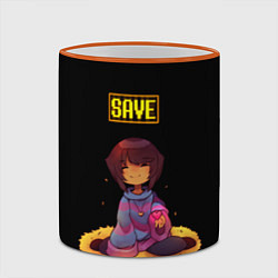 Кружка 3D UNDERTALE FRISK, цвет: 3D-оранжевый кант — фото 2