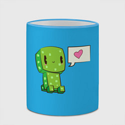 Кружка 3D MINECRAFT, цвет: 3D-небесно-голубой кант — фото 2