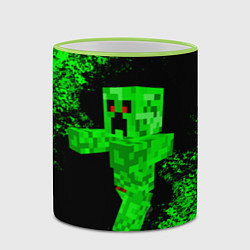 Кружка 3D MINECRAFT, цвет: 3D-светло-зеленый кант — фото 2