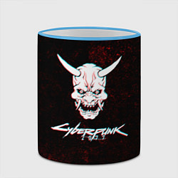 Кружка 3D CYBERPUNK 2077, цвет: 3D-небесно-голубой кант — фото 2