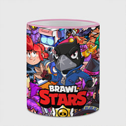 Кружка 3D BRAWL STARS CROW, цвет: 3D-розовый кант — фото 2