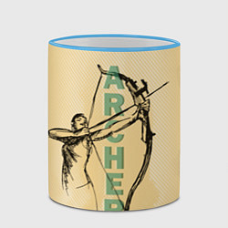 Кружка 3D Archer, цвет: 3D-небесно-голубой кант — фото 2