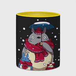Кружка 3D My Neighbor Totoro, цвет: 3D-белый + желтый — фото 2