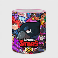 Кружка 3D BRAWL STARS CROW, цвет: 3D-розовый кант — фото 2