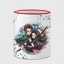 Кружка 3D KIMETSU NO YAIBA, цвет: 3D-красный кант — фото 2