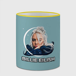 Кружка 3D BILLIE EILISH, цвет: 3D-желтый кант — фото 2