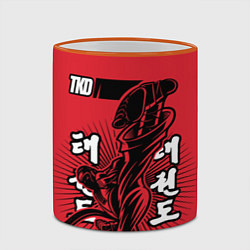 Кружка 3D TKD, цвет: 3D-оранжевый кант — фото 2