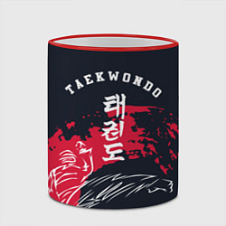 Кружка 3D Тхэквондо, цвет: 3D-красный кант — фото 2