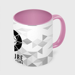 Кружка 3D PORTAL, цвет: 3D-белый + розовый