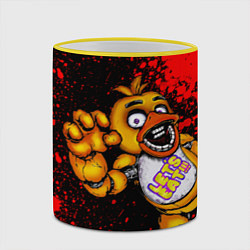Кружка 3D Five Nights At Freddy's, цвет: 3D-желтый кант — фото 2