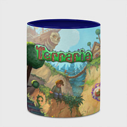 Кружка 3D Terraria, цвет: 3D-белый + синий — фото 2