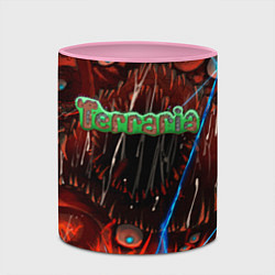 Кружка 3D Terraria, цвет: 3D-белый + розовый — фото 2