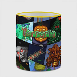 Кружка 3D Terraria, цвет: 3D-желтый кант — фото 2
