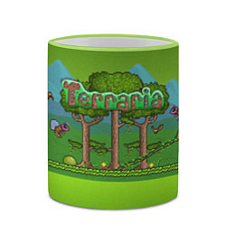 Кружка 3D Terraria, цвет: 3D-светло-зеленый кант — фото 2