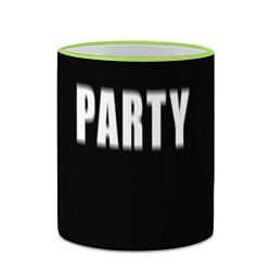 Кружка 3D Hard PARTY, цвет: 3D-светло-зеленый кант — фото 2
