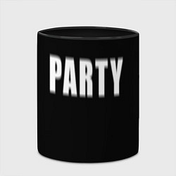 Кружка 3D Hard PARTY, цвет: 3D-белый + черный — фото 2