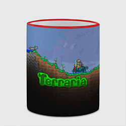 Кружка 3D Terraria game, цвет: 3D-красный кант — фото 2