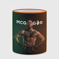 Кружка 3D Conor McGregor, цвет: 3D-оранжевый кант — фото 2