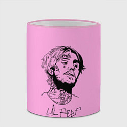 Кружка 3D LIL PEEP, цвет: 3D-розовый кант — фото 2