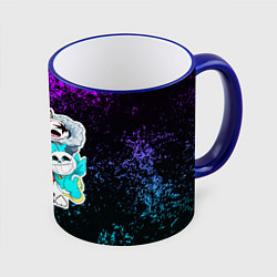 Кружка 3D UNDERTALE, цвет: 3D-синий кант