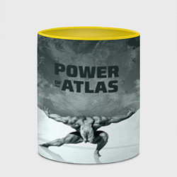 Кружка 3D Power of the Atlas, цвет: 3D-белый + желтый — фото 2