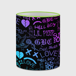 Кружка 3D LIL PEEP LOGOBOMBING, цвет: 3D-светло-зеленый кант — фото 2