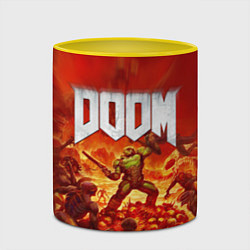 Кружка 3D DOOM, цвет: 3D-белый + желтый — фото 2