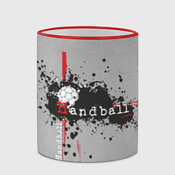 Кружка 3D Handball, цвет: 3D-красный кант — фото 2