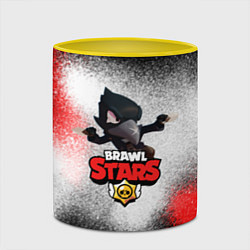 Кружка 3D BRAWL STARS CROW, цвет: 3D-белый + желтый — фото 2