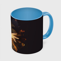 Кружка 3D Ведьмак, цвет: 3D-белый + небесно-голубой