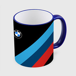 Кружка 3D BMW, цвет: 3D-синий кант